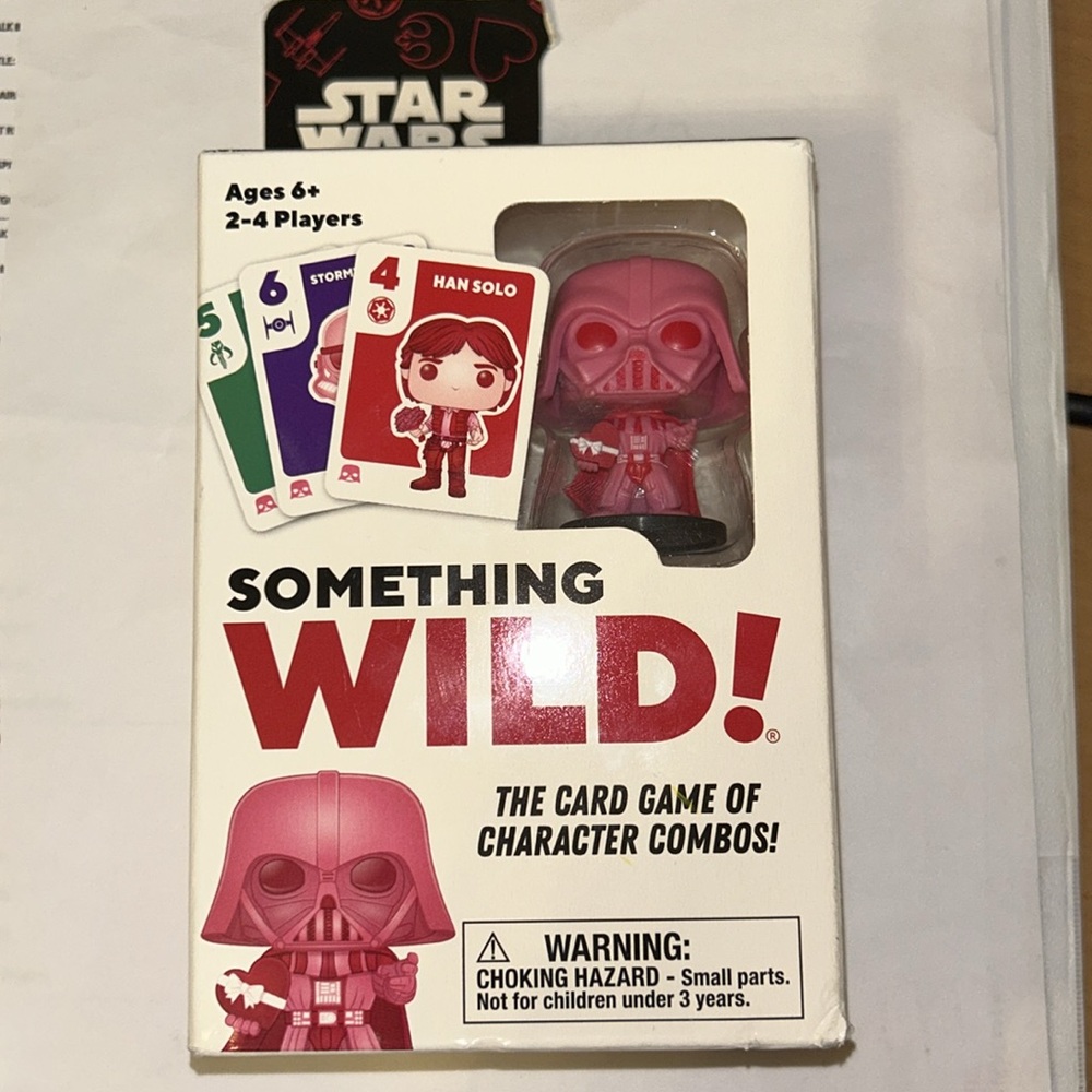 Star Wars Something Wild Card Game -Pink Darth Vader Figure FUNKO Valentines new